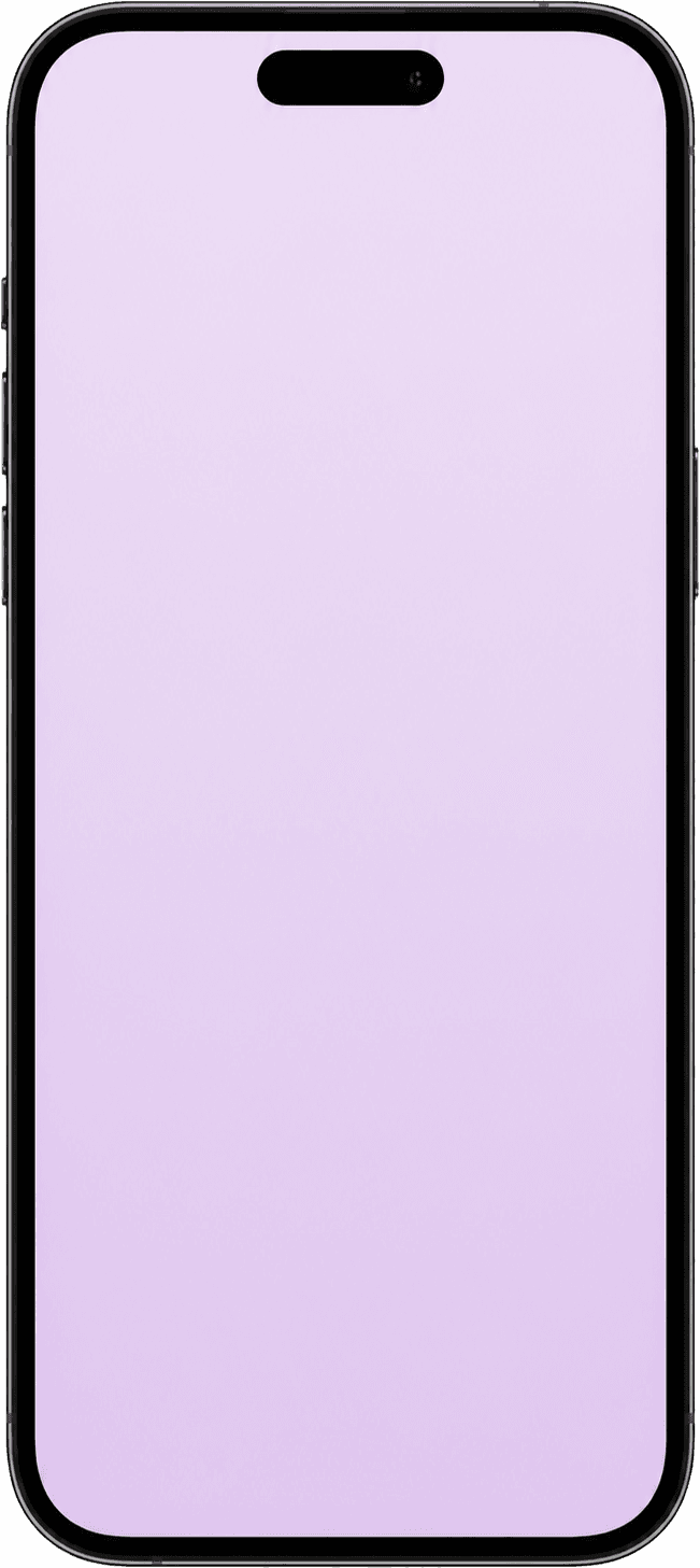A front-facing iPhone 15 Pro showing notifications handled by Iris